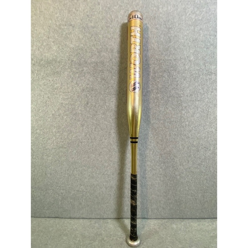 Worth Michele Smith Powercell Softball Bat 34/24 Gold Alloy SBAB Fastpitch EUC